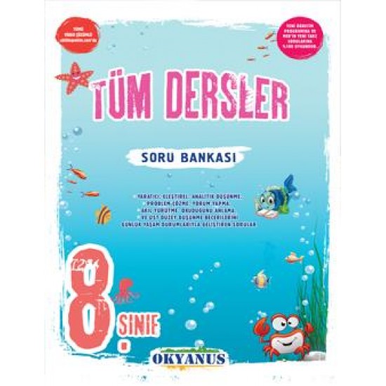 Okyanus Yayınları 8. Sınıf Tüm Dersler Soru Bankası