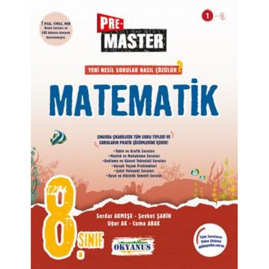 Okyanus Yayınları 8. Sınıf Pre Master Matematik Soru Bankası