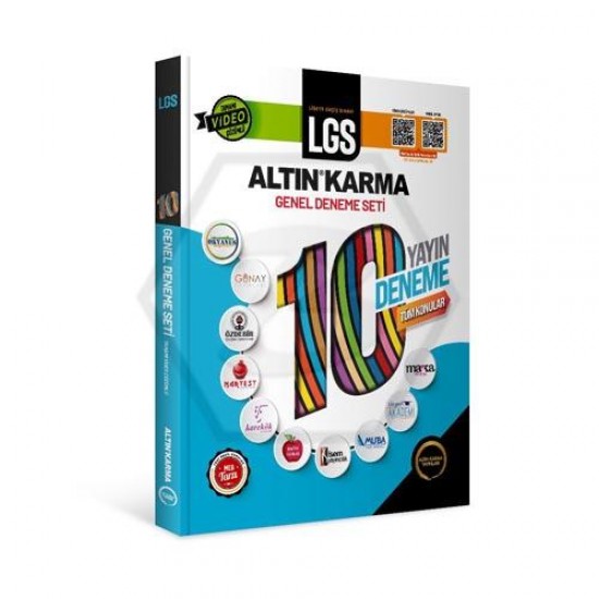 Altın Karma 2024 LGS 8. Sınıf 10 Farklı Yayın 10 Deneme Tüm Konular Sorular Tamamı Video Çözümlü