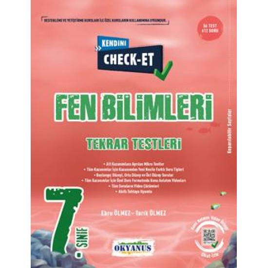 Okyanus Yayınları 7. Sınıf Kendini Check - Et Fen Bilimleri Tekrar Testleri