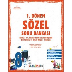 Okyanus Yayıncılık 8. Sınıf Classmate 1. Dönem Sözel Soru Bankası