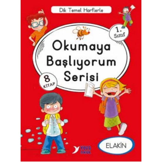 Okumaya Başlıyorum Serisi Elakin 8 Kitaplık Set