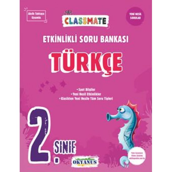 Okyanus Yayınları 2. Sınıf Türkçe Etkinlikli Soru Bankası Okyanus Yayınları