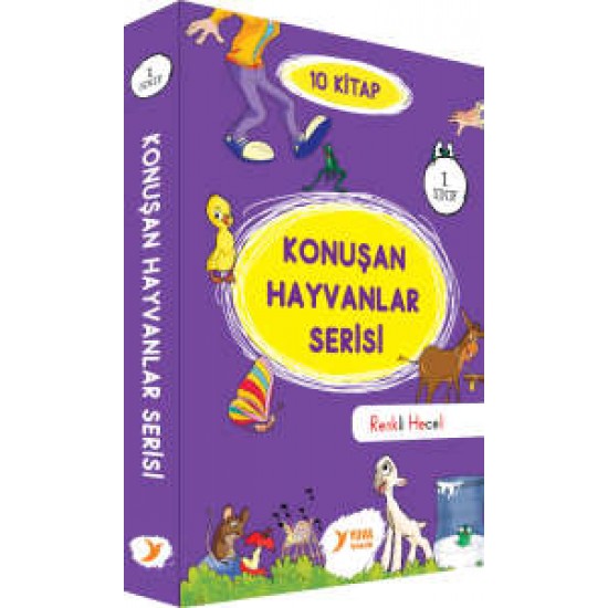 Konuşan Hayvanlar 1.Sınıf 10 Kitap Renkli Hece