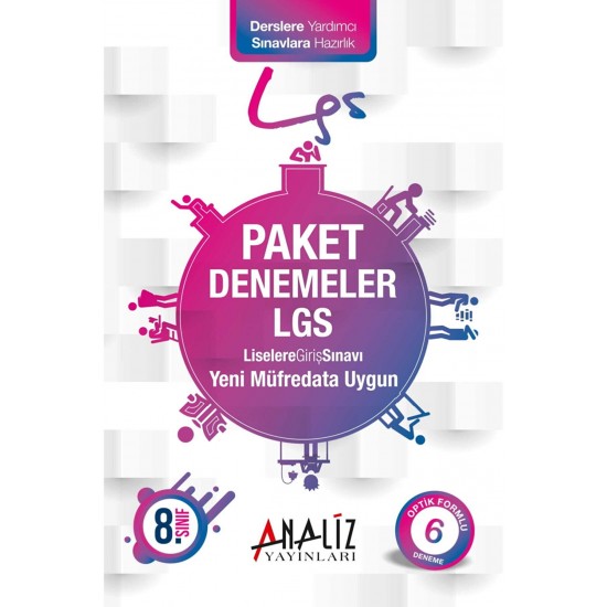 Analiz Yayınları 8.Sınıf Paket Deneme Sınavı 6'lı Deneme