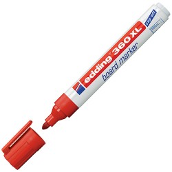 Edding 360 XL Beyaz Yazı Tahtası Kalemi Kırmızı