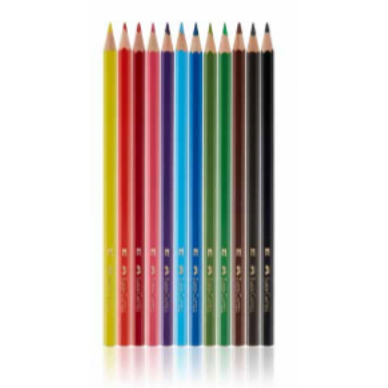 Faber Castell 12 Renk Kuru Boya Karton kutu