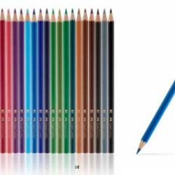 Faber Castell 24 Renk Kuru Boya Karton kutu