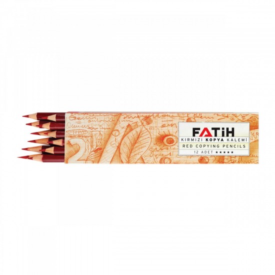 Fatih Kırmızı Kopya Kalemi 12'li 1 düzine