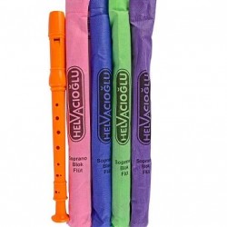 helvacıoğlu flüt bez kılıflı asorti renkler