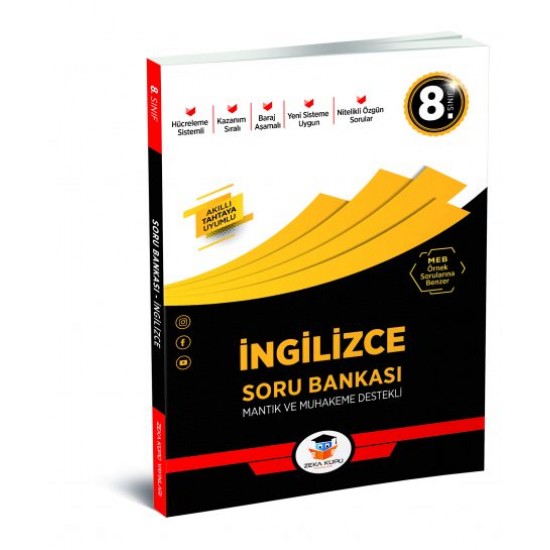 Zeka Küpü Yayınları 8. Sınıf İngilizce Soru Bankası