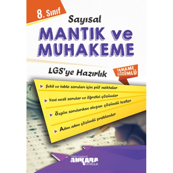 Ankara Yayıncılık 8. Sınıf Sayısal Mantık ve Muhakeme Soru Bankası