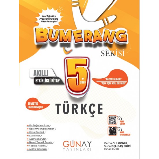 Günay Yayınları 5.Sınıf Bumerang Serisi Türkçe Soru Bankası