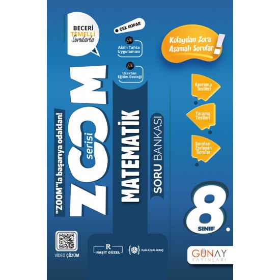 Günay Yayıncılık  8.Sınıf Zoom Matematik Soru Bankası