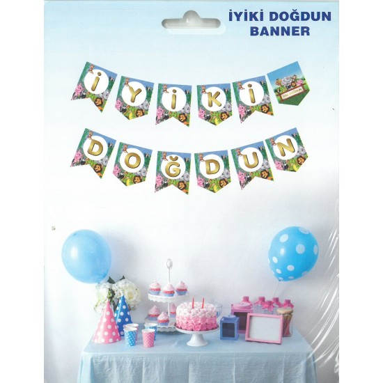 İyi ki Doğdun Yazısı (13,5*17 cm) Orman Masalı
