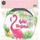 İyi ki Doğdun Yazısı Kenar Kesimli Flamingo
