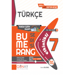 Günay Yayınları 7.Sınıf Bumerang Serisi Türkçe Soru Bankası