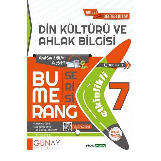 Günay Yayıncılık  7.Sınıf Bumerang Din Kültürü ve Ahlak Bilgisi