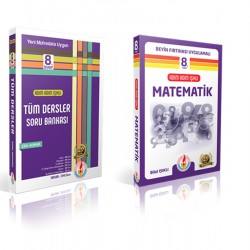 Adım adım ışıklı 8. sınıf tüm dersler ve matematik konu anlatın set 2 kitap