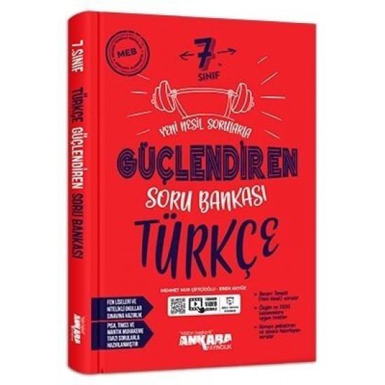 Ankara Yayıncılık 7. Sınıf Güçlendiren Türkçe Soru Bankası