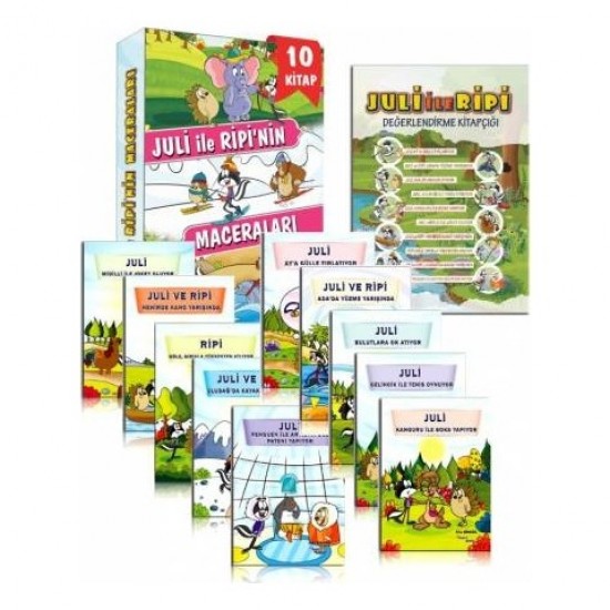 Juli İle Ripi'Nin Maceraları Hikaye Seti 10 Kitap Testli