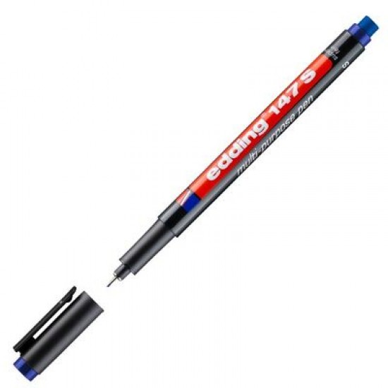 Edding Asetat Kalemi Silgili E-147S Mavi