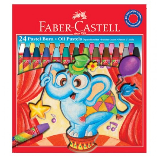 Faber Castell Karton Kutu Pastel Boya 24 Renk