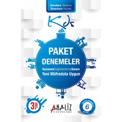 Analiz Yayınları 3.sınıf Paket Deneme Sınavı 6'lı Deneme