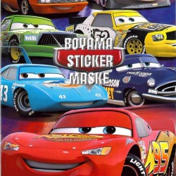 Cars Arabalar Boyama Kitabı Çıkartma ekli Maske Hediyeli