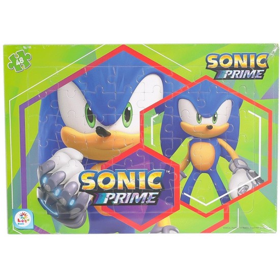 Laçokids-Sonic 48 Parça Frame Puzzle