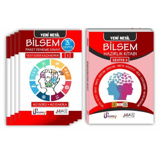 Analiz Yayınları Bilsem Hazırlık Kitabı Set Seviye 3