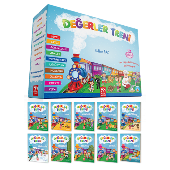 Model Eğitim Değerler Treni 10 kitap Hikaye Seti