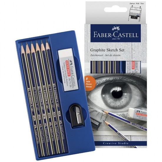 Faber Castell -Dereceli Çizim Kurşun Kalem Seti