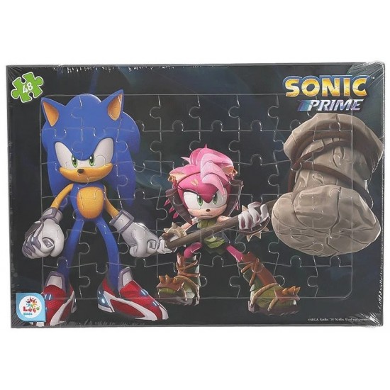 Laço Kids-Sonic 48 Parça Frame Puzzle