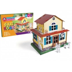 Sarı Köşk Karton Maket Ev