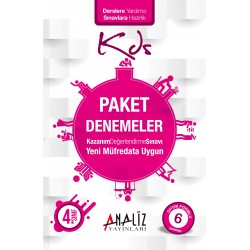 Analiz Yayınları 4.sınıf Paket Deneme Sınavı 6'lı Deneme