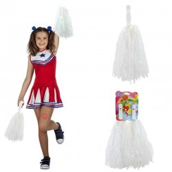 23 Nisan Gösteri Ponpon Beyaz 2'li Set 