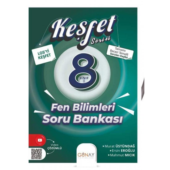Günay Yayınları  8. Sınıf Keşfet Serisi Fen Bilimleri Soru Bankası
