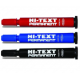 Hı-Text Permanent M. Kesik Uçlu Mavi-Siyah-Kırmızı (1 Adet)