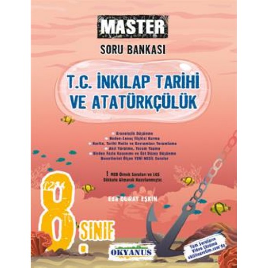 Okyanus Yayınları 8. Sınıf Master T. C. İnkılap Tarihi Ve Atatürkçülük Soru Bankası