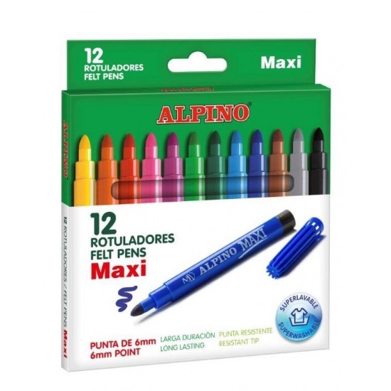 Alpıno Maxi Keçeli Kalem 12’li Ar-06
