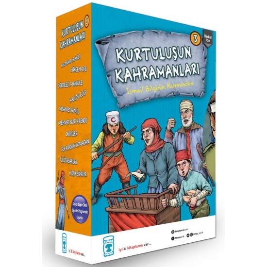 Kurtuluşun Kahramanları 3 Seti 10 Kitap Takım-İsmail Bilgin