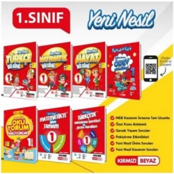 Kırmızı Beyaz Yayınlar 1.Sınıf 2.Dönem Tüm Dersler 7'Li Set
