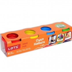 lets 4 lü oyun hamuru 300 gr
