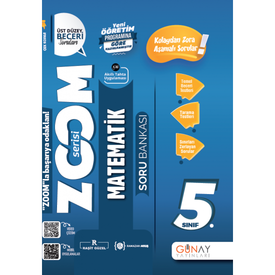 Günay Yayıncılık  5.Sınıf  Zoom Matematik Soru Bankası