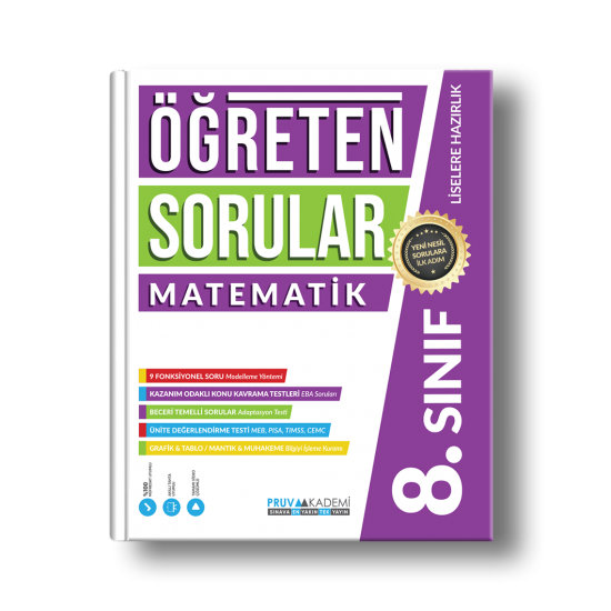 Pruva Akademi 8.Sınıf LGS Öğreten Sorular Matematik