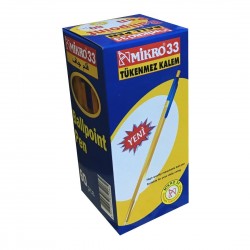 Mikro 33TM Mavi Tükenmez Kalem 60 Adet (Kutu)