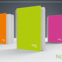 Notte Trend A4 60 Yaprak PP Defter 6'lı Karışık ( Asorti Renkler)