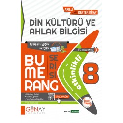 Günay Yayıncılık  8.Sınıf Bumerang Din Kültürü ve Ahlak Bilgisi