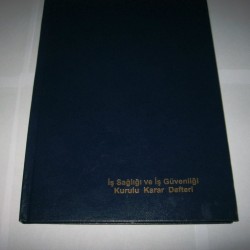 İş Sağlığı ve Güvenliği Defteri Ciltli 20x28 Büyük Boy